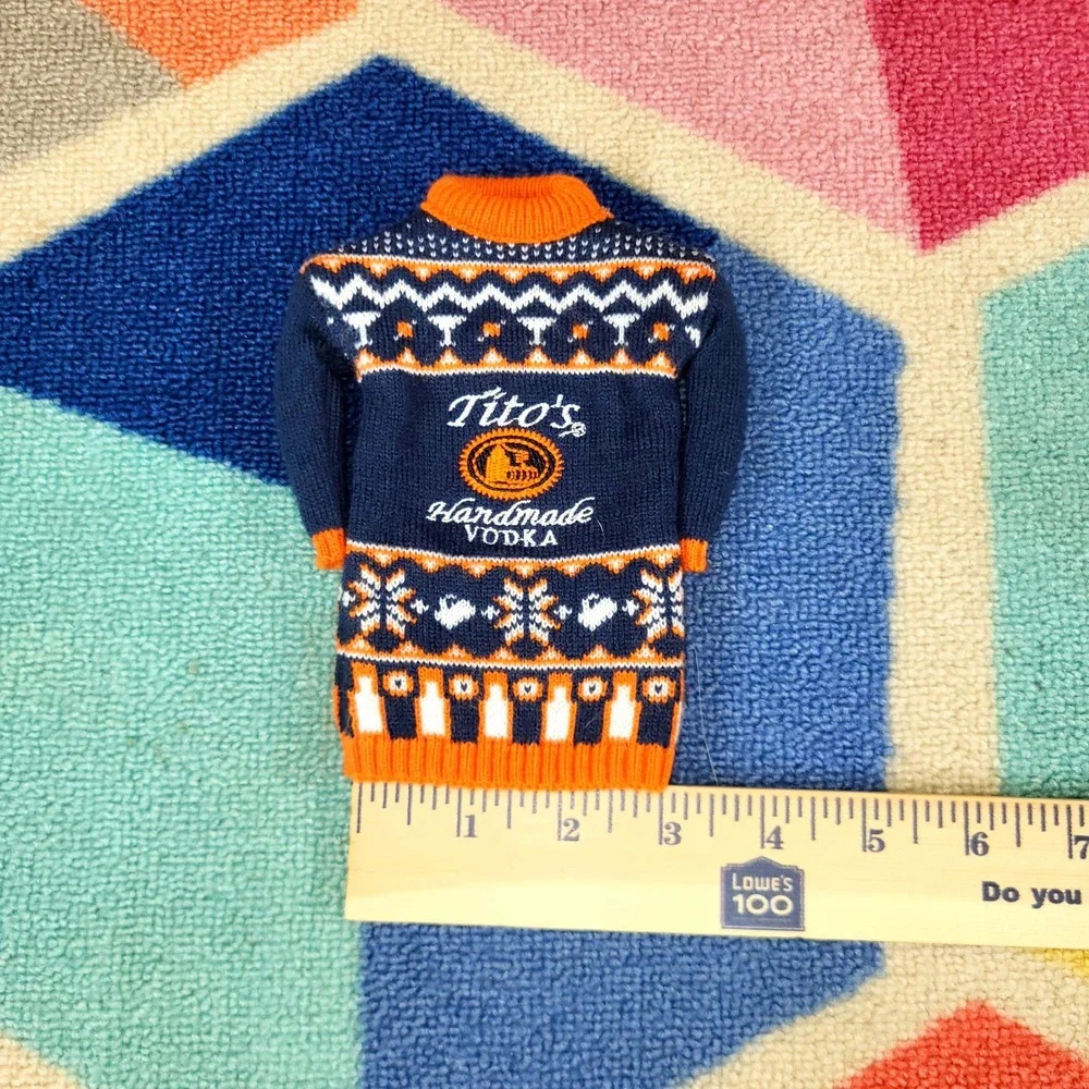 Titos Handmade‎ Vodka Ugly Sweater Bottle Cozy Drink Cooler